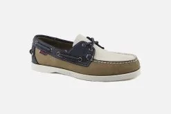Sebago DOCKSIDES PORTLAND BEIGE BLUE