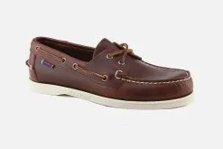 Sebago DOCKSIDES PORTLAND WAXED BROWN